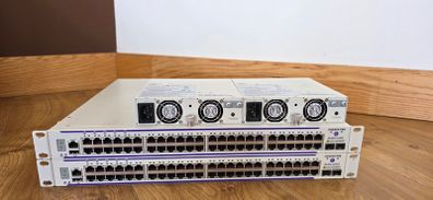 Alcatel-Lucent OmniSwitch OS6450-P48 Enterprise Switch Bundle x2 Complete Units