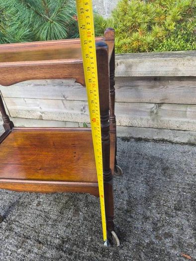 Vintage Wood Drinking Trolley