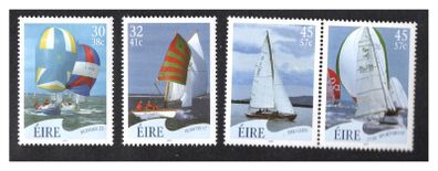 2001 Ireland Sailing (Ruffian, Howth, Sports boat & The Glen) Commemorative Stamps Mint Never Hinged (MNH)