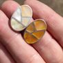 Vintage Mother of Pearl Sterling Silver Earrings Image 5