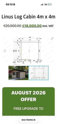 Linus log cabin