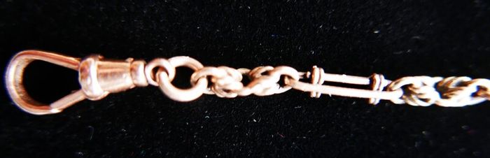 Victorian  heavy real 9 Carat Gold Albert or Necklace Chain with T-Bar length 20" - 24,3g