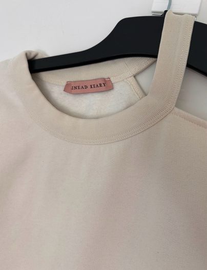 Sinead Keary cold shoulder sweatshirt