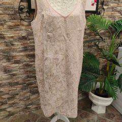 Jacques Vert Elegant pencil cream gold occasion  dress size 20 Postage included