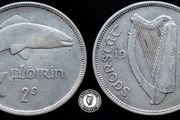 [#2413] - Ireland 1934 | Irish 2s | Irish Florin | Salmon | KM.7