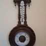Art Nouveau Stunning Oak Aneroid Barometer Image 4