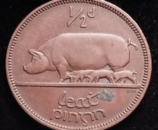 #769 - Ireland - 1928 - Half Penny - KM.2