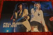 Large vintage Full Blast Bon Jovi poster