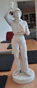 antique bisque statue