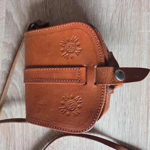 Small Handmade Genuine Leather Saddle Bag |