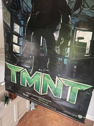 Giant TMNT Donatello 2007 Rare Cinema Display Vinyl Poster 2.4x1.5m