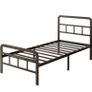 Single Bed Frame with Curved Headboard Image 2