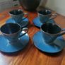 4 Coffee/Tea Cups and Saucers Image 4