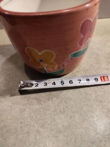Small Pottery Flower Pot Holder.
