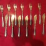 Antique French Silver Plated Knife and Fork Image 2
