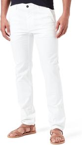 HUGO BOSS Men's Chino Trousers, White, Size XL - 36/32