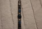 leather and turquoise stone bracelet