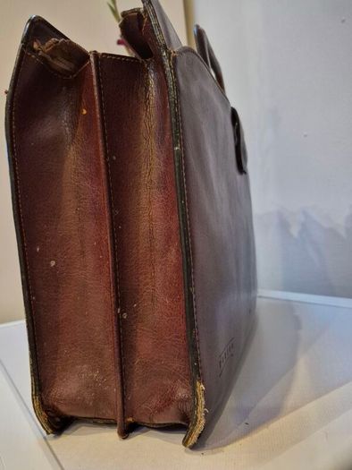 Vintage Texier Leather Bag Briefcase