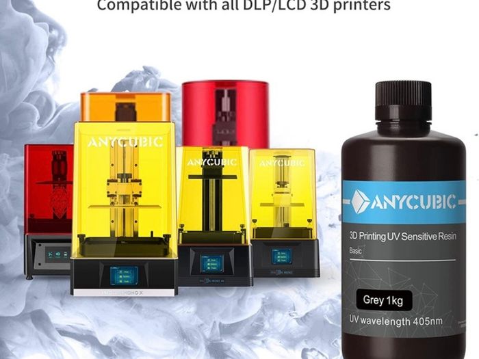 3d Printer Resin Lcd Uv 405nm Rapid Photopolymer For Lcd/dlp/sla 3d Printers, 1000g Grey Multiple Colours Available (free Postage)