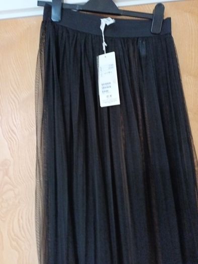 H&M Coachella  Black Sheer Skirt. S.12   B.N.W.T.
