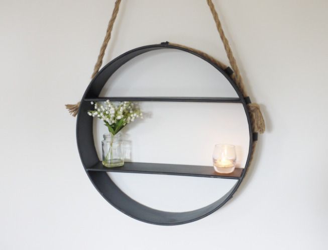 Shelf  Industrial Shelf on rope  D3919