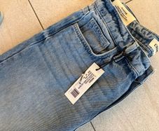Luxury designer LAgence ladies blue denim wide leg jeans BRAND NEW