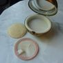 Rare Vintage 1950s Pygmalion Globe Powder Compact, Gilt World Map, Original Sifter and Puffer. Unused Condition. Image 4