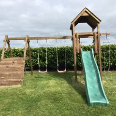 Swings and slide