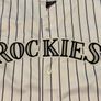 Colorado Rockies Majestic MLB Pinstripe Baseball Jersey Image 2