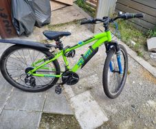 26" Mountain Bike with helmet and lock like new