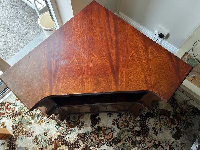 Vintage Mahogany TV Corner Cabinet