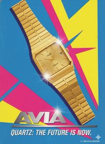 Vintage Avia Swiss Gold Quartz Watch