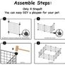 Small Pet Playpen with Door 12 Panels(35 x 35 cm) Guinea Pig Playpen Indoor, DIY Guinea Pig Cages/Rabbit Cage Indoor Fence for Small Animals, Guinea Pigs, Rabbit, Turtle, Bunny, Mink, Pets (FREE POSTAGE) Image 6
