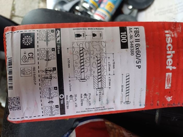 Fischer concrete screws