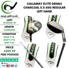 Callaway Elyte #5 Wood 18 Degree / Denali Charcoal 5.5 60g Regular / Left Hand