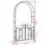 Metal Garden Arch With Gate Outdoor Climbing Plants - FREE DELIVERY NATIONWIDE Image 4