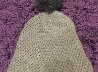 Silver winter hat
