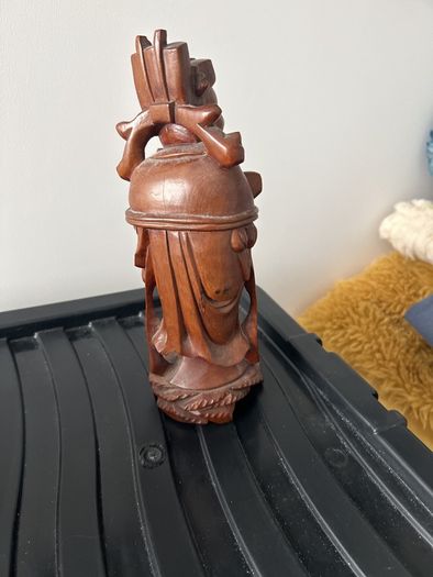 antique wooden hand carve man