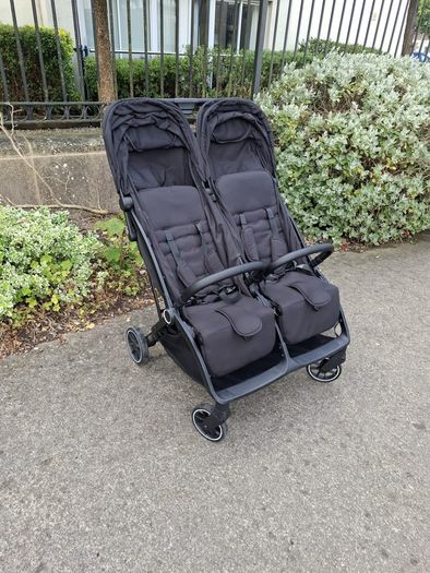 Red kite twin pram