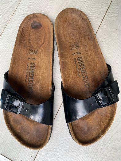 Birkenstock Black Patent Madrid mules