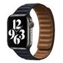 Apple Watch Strap 41mm Leather Link M/L Midnight Image 4