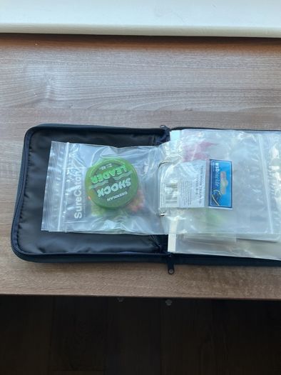 Loaded Abu Garcia Lure Wallet / Tackle Bag (With Lures, Jigs & Feathers)