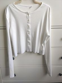H&M 100% Cotton Cropped Cardigan Size XL Never Worn