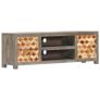 TV Cabinet Grey 120x30x40 cm Solid Mango Wood Image 9