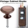NEW SALE | 24PCS Vintage Cabinet Knobs, Chic Drawer Knobs, Antique Style Kitchen Cupboard Handles, 30mm Round Furniture Door Knobs Image 3