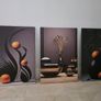 3 canvas framed 46x66cm each size Image 7