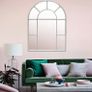 Arch Mirror with distressed metal frame - indoors or outdoors Image 2