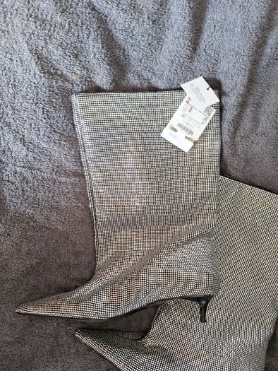 Sequent silver ladies boots,