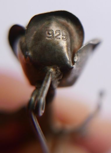 Vintage Sterling Silver Rose Brooch Sterling Flower Brooch Signed 925 - 3,4g