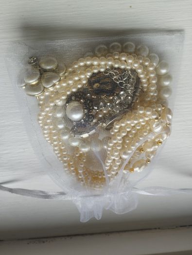 A lot of costume jewelry.